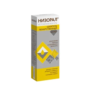 Низорал Шампунь Лекарственный 2% флакон 60 мл 1 шт
