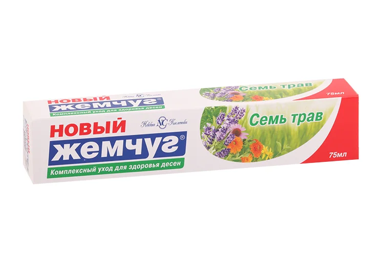 Зубная паста Новый Жемчуг Семь трав 75 мл