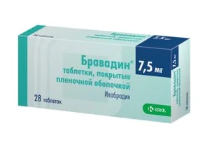 Бравадин таб. п/о 7,5 мг 28 шт