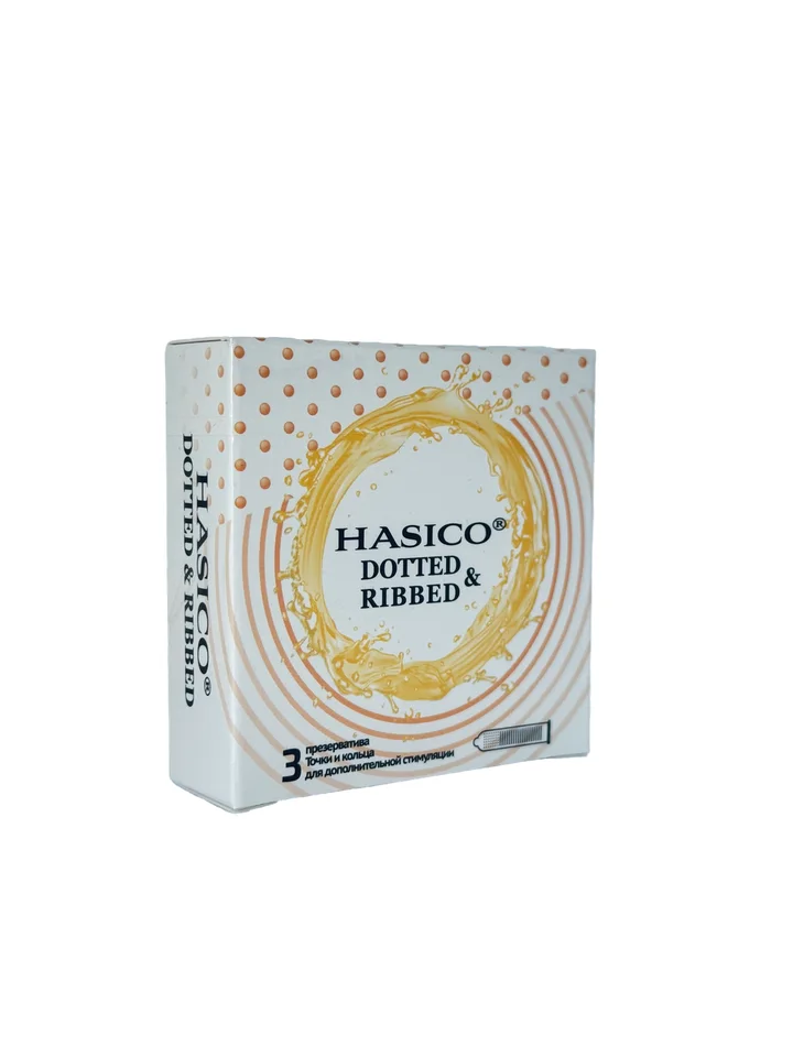 Hasico Презервативы Dotted&Ribbed (Точки и кольца) 3 шт