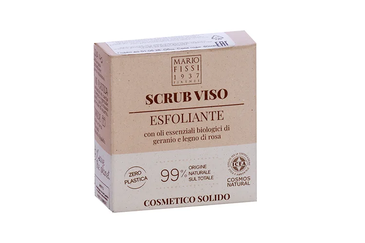 Мыло-скраб Mario Fissi 1937 Esfoliante/Отшелушивающее Герань / Палис для лица твердое 50 гр