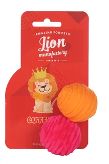 Игрушка для кошки Lion Веселые мячики LMG-K0016-B 4 см 2 штуки в упаковке