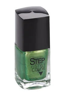 Лак Step in Style Color для ногтей LE 187 металлик зеленый / желтый 11 мл