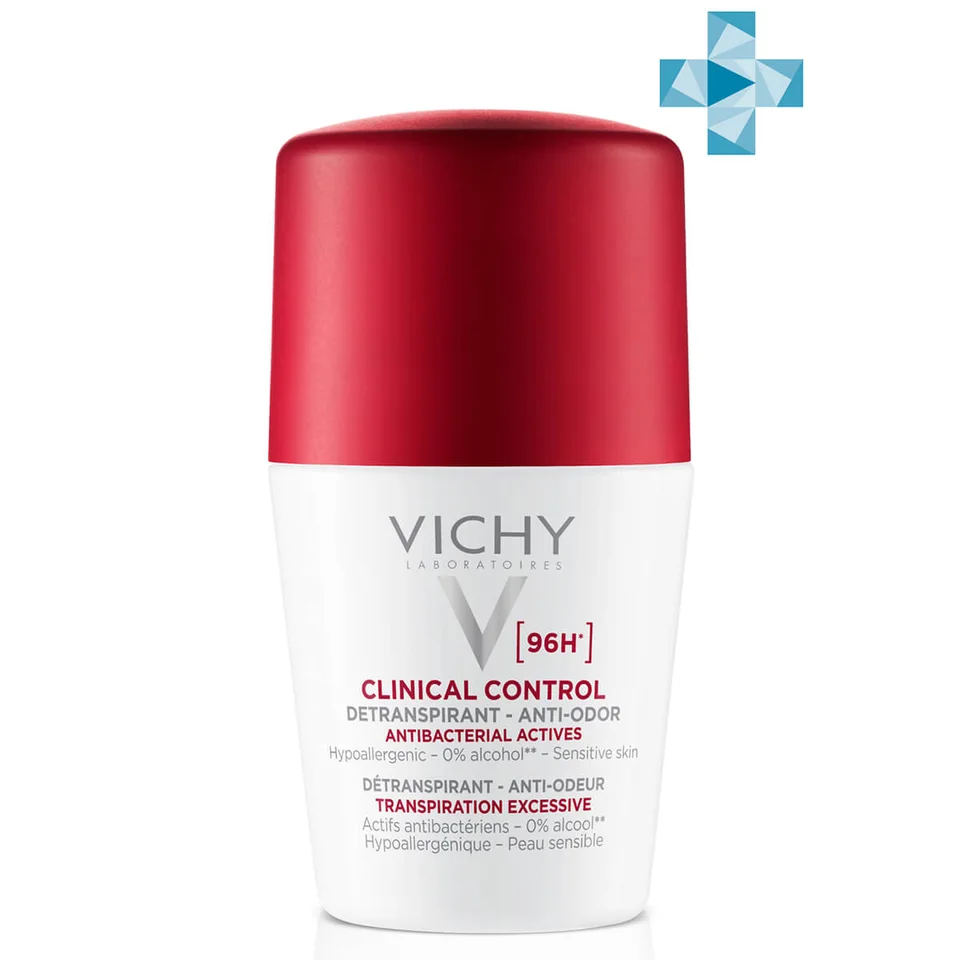 Дезодорантант-антиперсперант 96ч шарик Clinical Control 50 мл Vichy