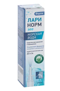 Ларинорм Море форте средство для орошения и промывания 23 г/л с Алоэ Вера 50 мл