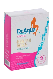 Соль для ванн Dr Aqua Красота морская Нежная кожа ромашка 250 гр 2 шт фильтр-пакет