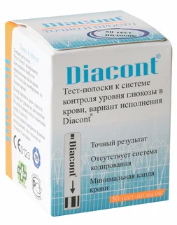 Диаконт тест-полоски для глюкометра 50 шт