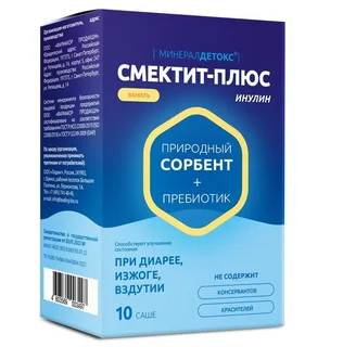 Минерал Детокс Смектит-плюс инулин пор. саше ваниль 10 шт