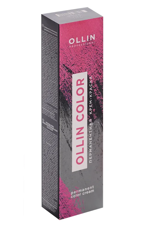 Крем-краска Ollin Professional Color перманентная черный 2/0 для волос 60 мл