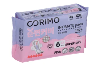 Прокладки Corimo женск гигиен впит анатомич формы XXL (3 3,8 см) 6 шт