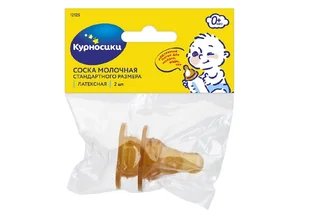 Соска Курносики молочная латексная стандартного размера 2 шт (12125)
