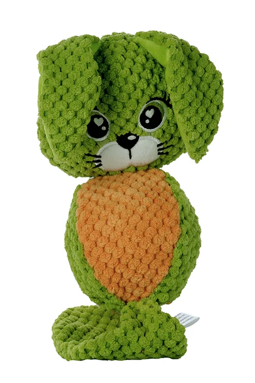 Игрушка Чистый котик для домашних животных заяц 35 см зеленый