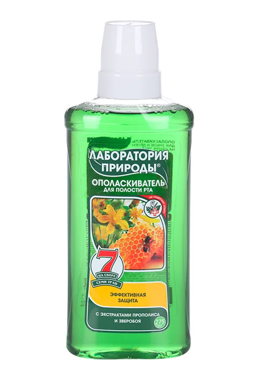 Ополаскиватель для рта Лаборатория природы экстр прополиса / зверобоя на травах 275 мл