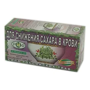Сила Российских Трав №19 Фиточай Сахароснижающий Ф/П 1,5 гр 20 шт