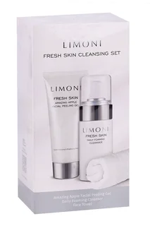 Набор Limoni Fresh Skin Cleansing Set пенка / гель-скатка / мягкое полотенце