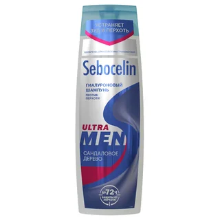 Гиалуроновый шампунь против перхоти Sebocelin Сандаловое дерево MEN 400 мл Librederm