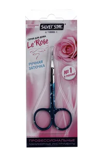 Ножницы Silver Star для кутикулы зауженные лезвия плечики НСС 6 Blue Le Rose