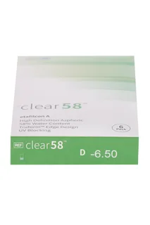 Линзы Clearlab Clear58 контактные R 8,7 (диоптрия -6,5) 6 шт