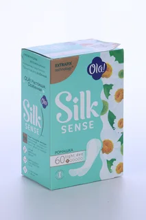 Салфетки Ola silk sense light стринг-мультиформ ромашка 60 шт