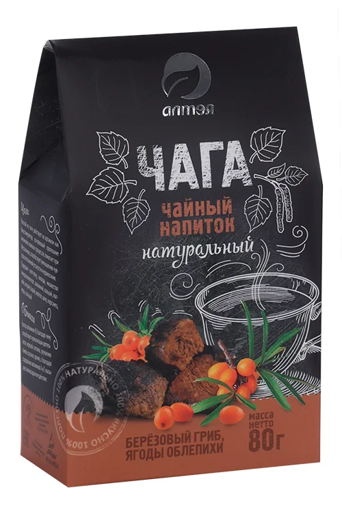 Чага с облепихой фиточай 80 гр