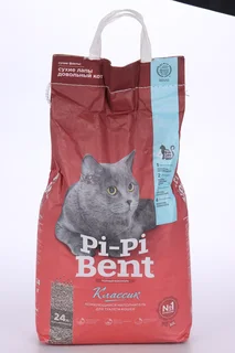 Наполнитель Pi-Pi Bent для туалета кошек сенсация свежести комкующийся 10 кг