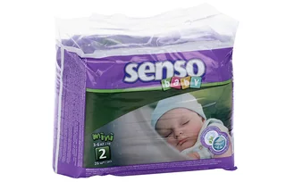 Подгузники Senso baby Mini крем-бальз (3-6 кг) 26 шт
