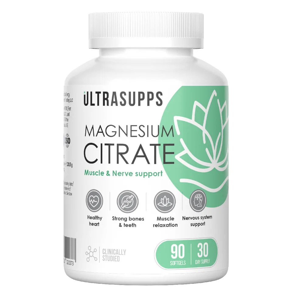 Цитрат магния 90 капсул Ultrasupps