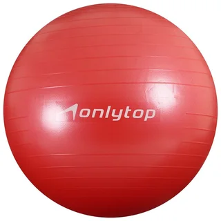 Фитбол Onlitop d=65 см 900 гр антивзрыв цвет красный