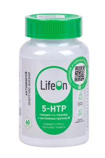 5-HTP LifeOn глицин+L-теанин+витамины группы В, 60 шт, капсулы