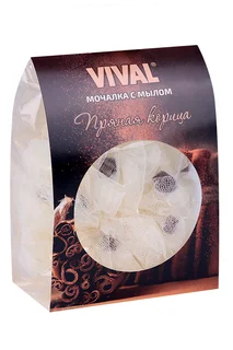 Мочалка Vival с мылом с ароматом корицы 75 гр