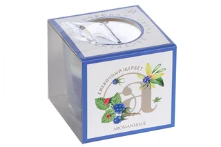 Свеча ароматическая Aromantique ежевичный щербет (АМ40601) 60 гр