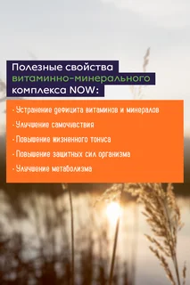 Дейли Витс NOW 1 252 мг 100 шт таблетки