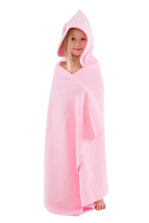 Полотенце BabyBunny детское c капюшоном L розовый 148×80 см