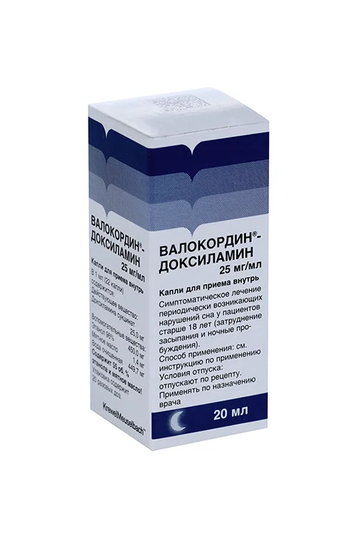Доксиламин капли 25 мг / мл 20 мл