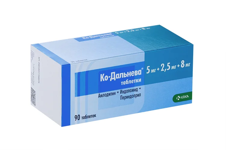 Ко-Дальнева таблетки 5+2.5 мг 90 шт