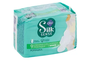 Прокладки Ола Silk Sense ромашка для нормал выделений 9 шт