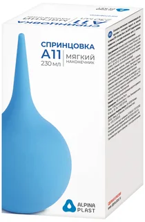 Спринцовка ПВХ т.A 230 мл р.11 коробка
