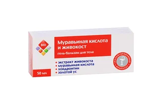 Гель-бальзам BIO Муравьиная кислота / живокост для тела 50 мл