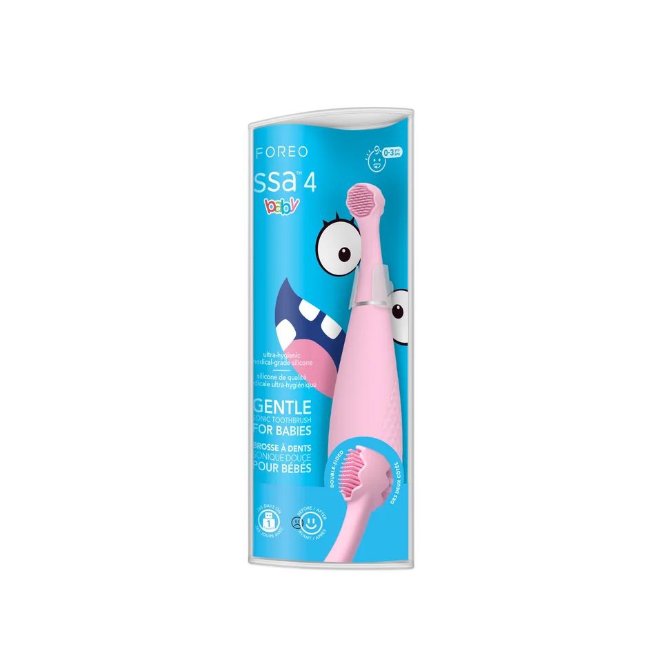 Foreo Issa 4 baby Звуковая зубная щетка для детей Pearl Pink