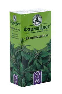Крапивы лист ФармаЦвет 1,5 гр 20 шт сырье растительное-порошок