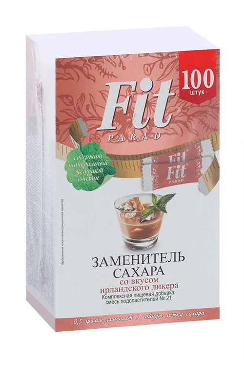Сахарозаменитель FitParad 21 шт со вкусом Ирландского ликёра стики 100 шт