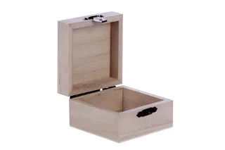 Шкатулка для росписи "Квадрат" 8×8×5 см микс