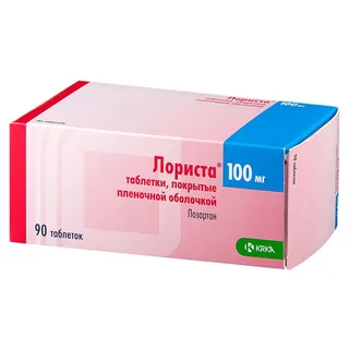 Лориста 100 мг 90 шт таблетки покрытые пленочной оболочкой