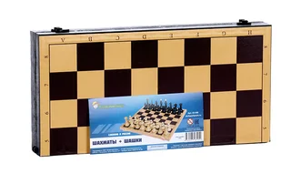 Шахматы / Шашки доска 30×30 см король h=10,5 см
