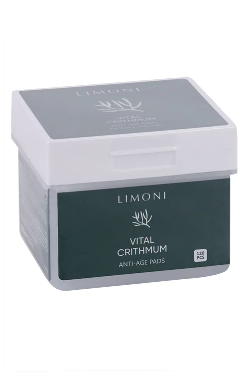 Тонер-пэды Limoni Vital Crithmum антивозрастные для лица 120 шт