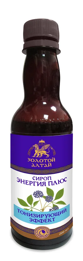 Сироп Золотой Алтай Энергия плюс 200 мл