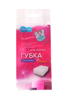 Губка Clear Line Волшебница для уборки дома меламиновая 100×70×30 мм