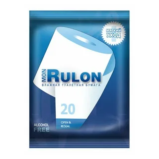 Бумага Туалетная Влажная "Mon Rulon" 20 шт