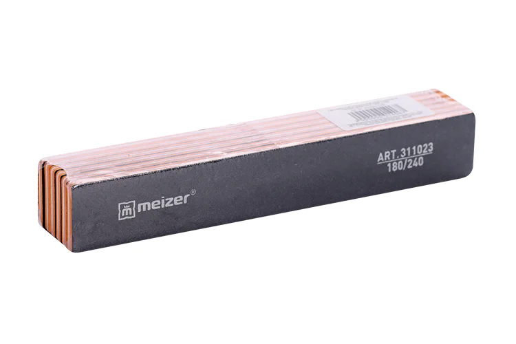 Пилка профессиональная абразивная для ногтей meizer 311023 6 шт