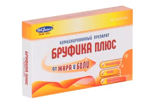 Бруфика Плюс 400 мг+325 мг 10 шт таблетки